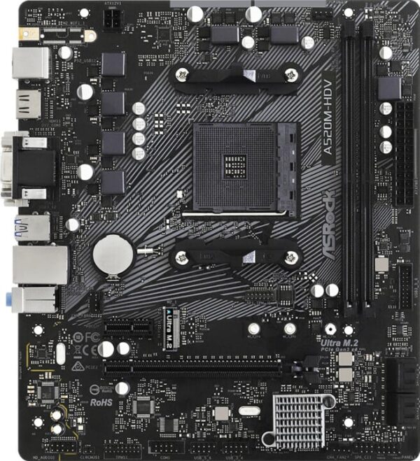 ASRock A520M-HDV - AM4 - Image 2