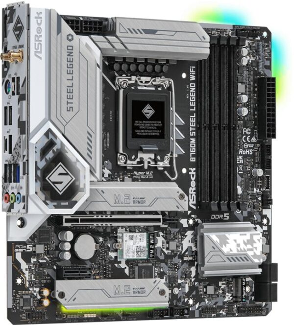 ASRock B760M STEEL LEGEND WIFI - 90-MXBL70-A0UAYZ - Image 3