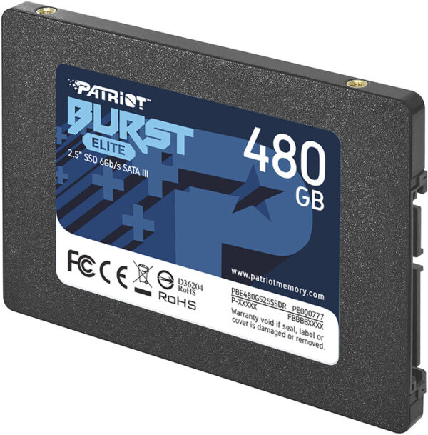 Patriot Burst Elite, 2,5" - 480GB, PBE480GS25SSDR - Image 2