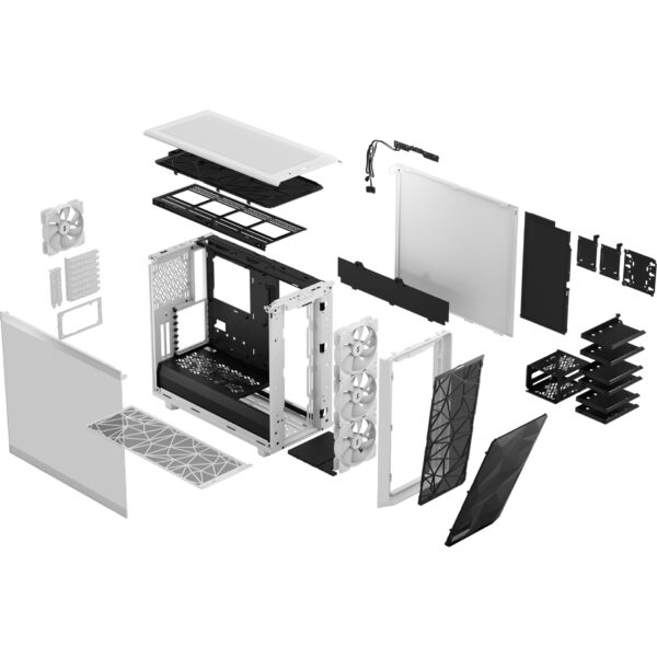 Fractal Design Meshify 2 RGB White TG Clear Tint - FD-C-MES2A-08 - Image 13