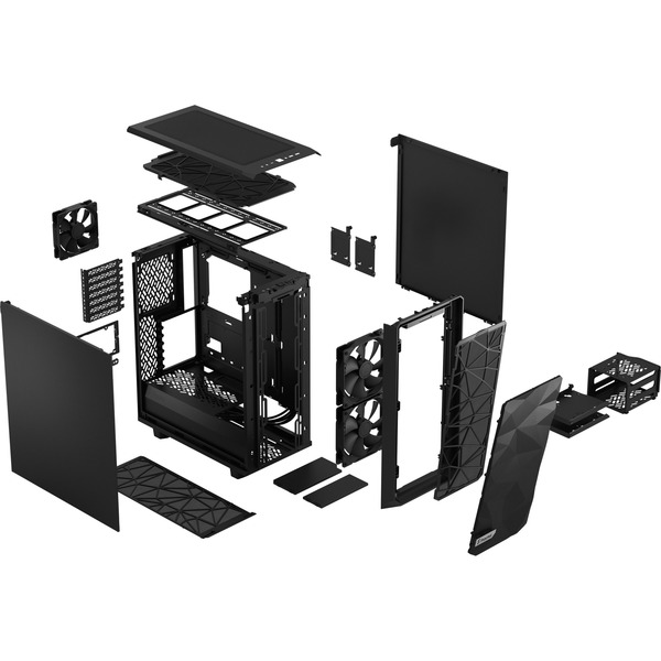 Fractal Design Meshify 2 Compact Black Solid – FD-C-MES2C-01 - Obrázek 18