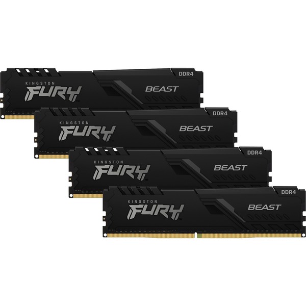 Kingston FURY DIMM 64 GB DDR4-3200 (4x 16 GB) Quad Kit – KF432C16BBK4/64