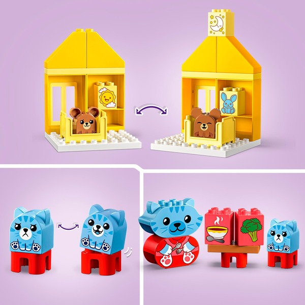 LEGO DUPLO 10414 Každodenní aktivity: Jídlo a spánek – 10414 - Image 4