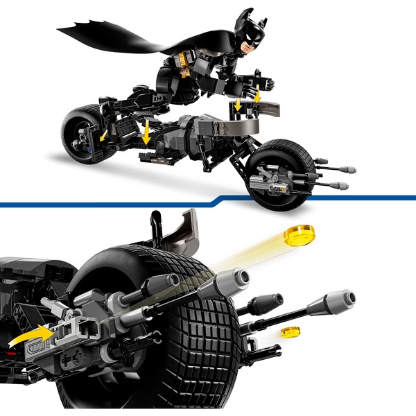 LEGO DC Batman 76273 Sestavitelná figurka: Batman a motorka Bat-Pod – 76273 - Image 4