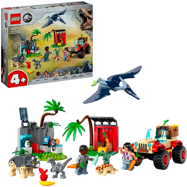 LEGO Jurassic World 76963 Záchranářské středisko pro dinosauří mláďata – 76963