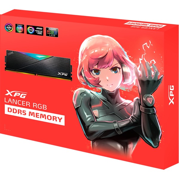 ADATA DIMM 32 GB DDR5-8000 (2x 16 GB) Dual-Kit – AX5U8000C3816G-DCLARBK - Obrázek 6