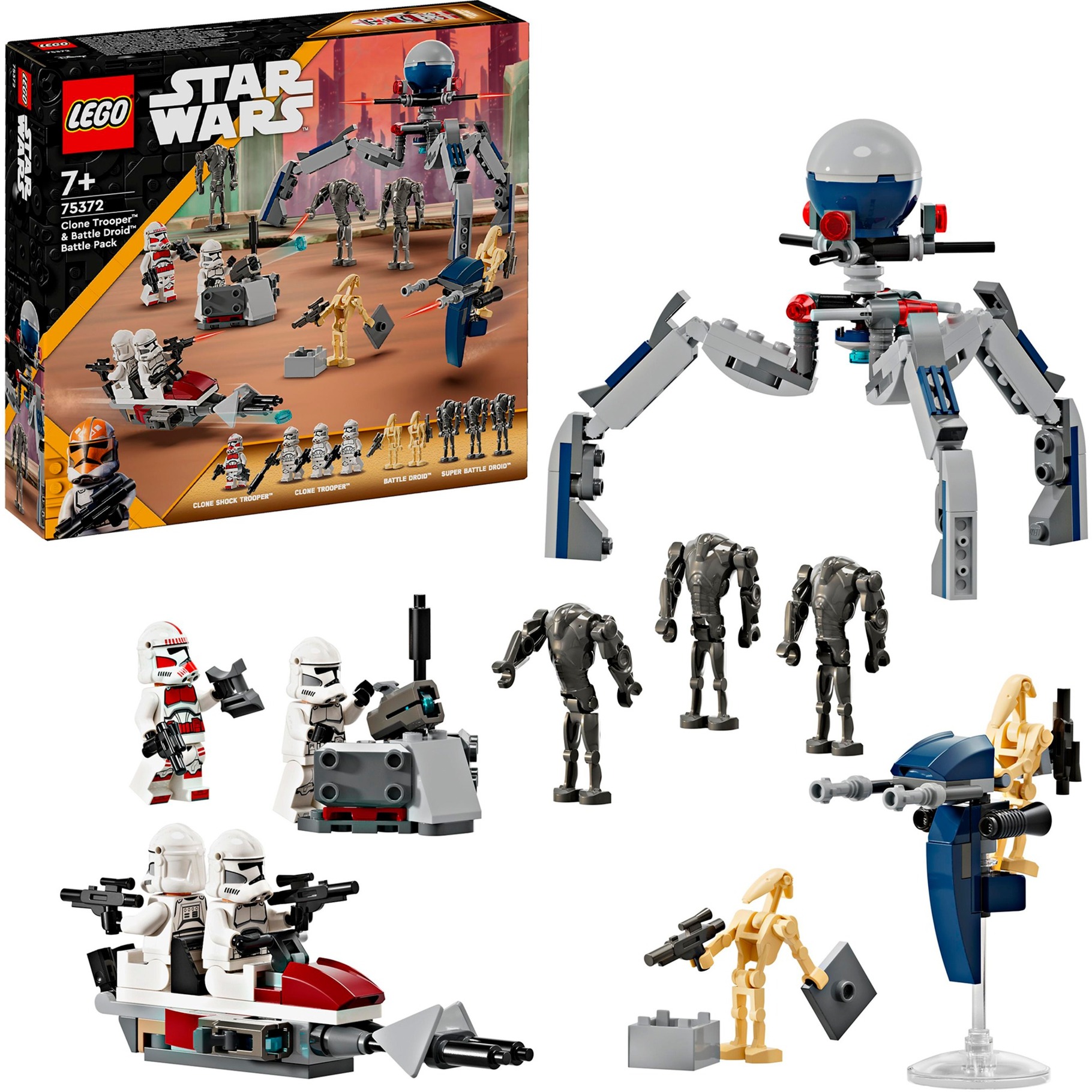 LEGO 75372 LEGO Star Wars Clone Trooper & Battle Droid Battle Pack – 75372