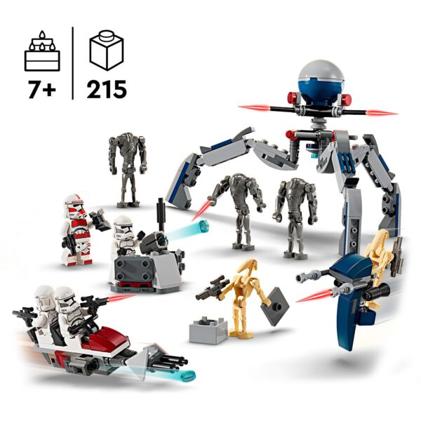LEGO 75372 LEGO Star Wars Clone Trooper & Battle Droid Battle Pack – 75372 - Image 3