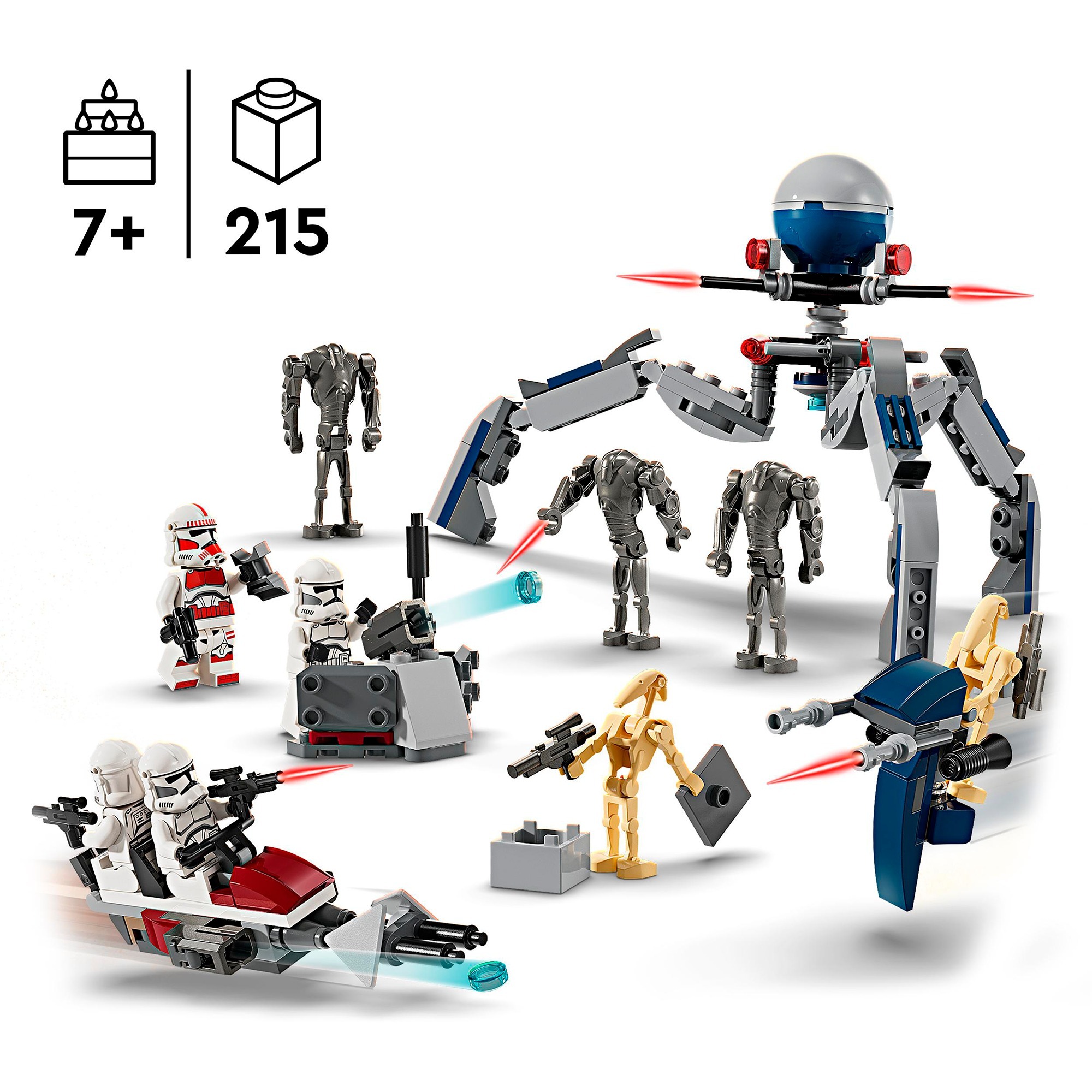 LEGO 75372 LEGO Star Wars Clone Trooper & Battle Droid Battle Pack – 75372 - Obrázek 3