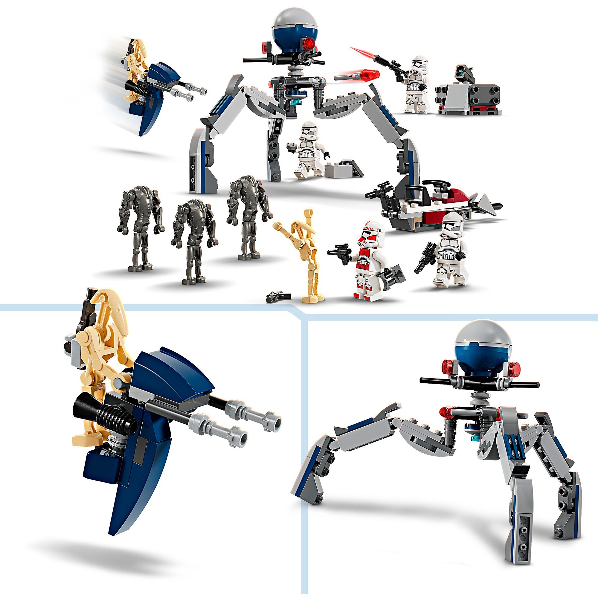 LEGO 75372 LEGO Star Wars Clone Trooper & Battle Droid Battle Pack – 75372 - Obrázek 4