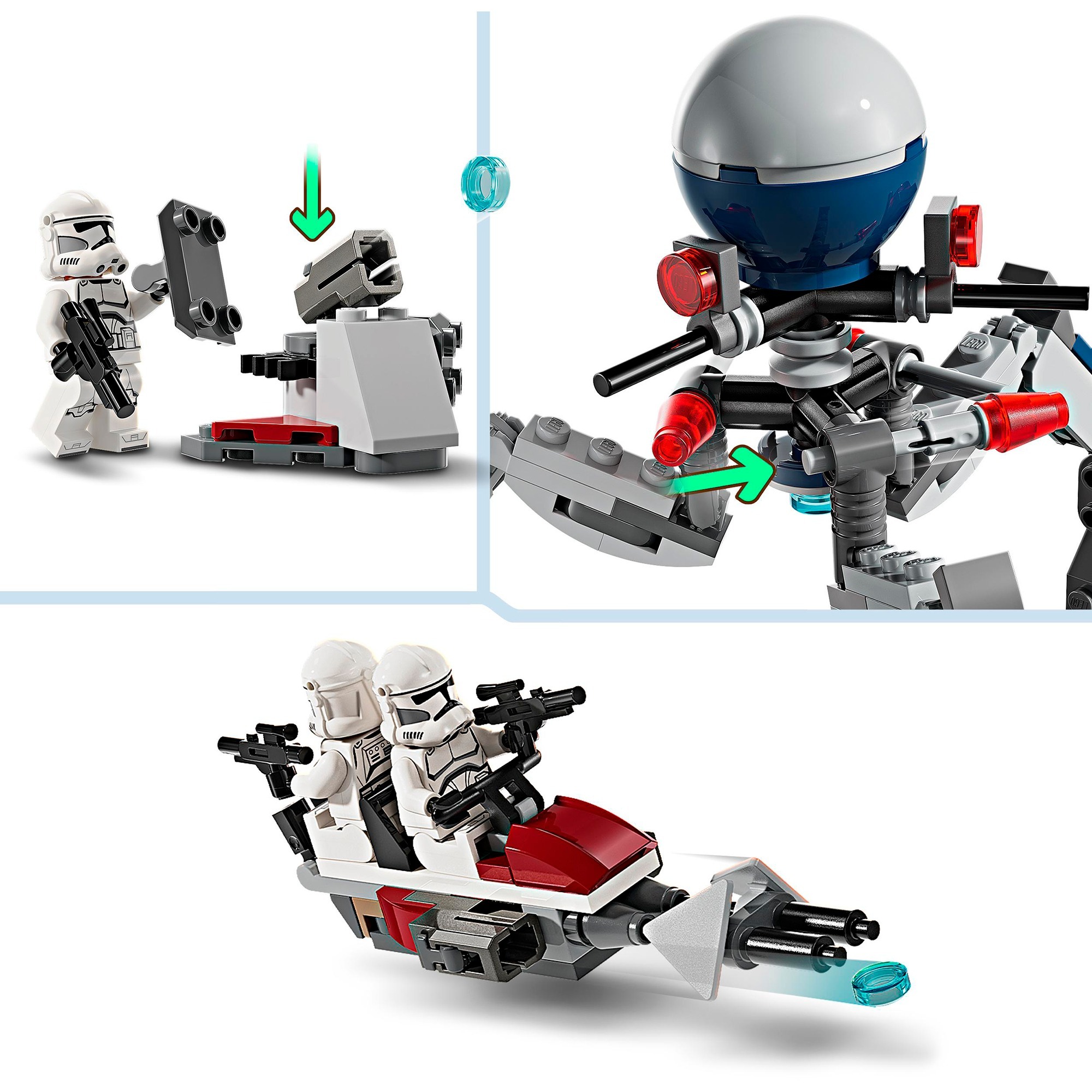 LEGO 75372 LEGO Star Wars Clone Trooper & Battle Droid Battle Pack – 75372 - Obrázek 5