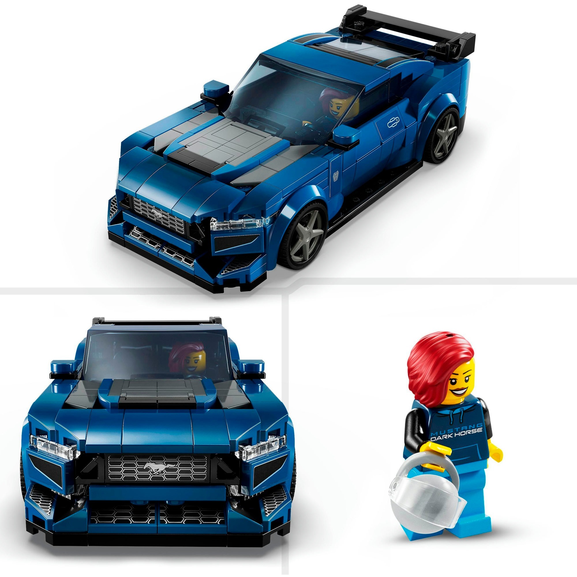 LEGO 76920 Speed ​​Champions sportovního auta Ford Mustang Dark Horse – 76920 - Obrázek 4