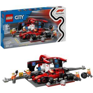 LEGO 60443 City F1 Pit Stop s posádkou v boxech a Ferrari Speedster - 60443
