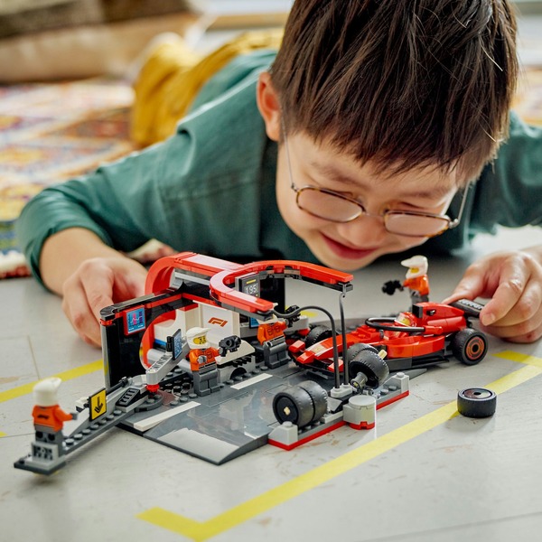 LEGO 60443 City F1 Pit Stop s posádkou v boxech a Ferrari Speedster - 60443 - Image 2