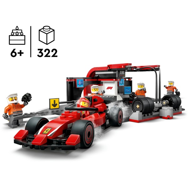 LEGO 60443 City F1 Pit Stop s posádkou v boxech a Ferrari Speedster - 60443 - Image 3