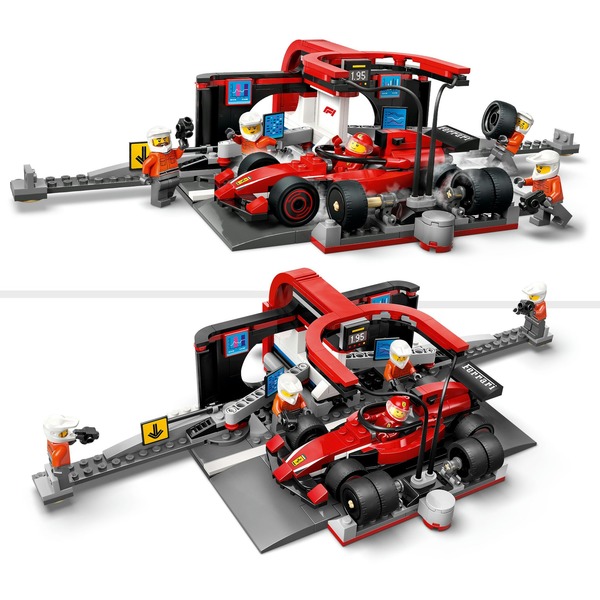 LEGO 60443 City F1 Pit Stop s posádkou v boxech a Ferrari Speedster - 60443 - Image 4