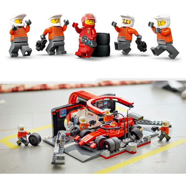 LEGO 60443 City F1 Pit Stop s posádkou v boxech a Ferrari Speedster - 60443 - Image 6