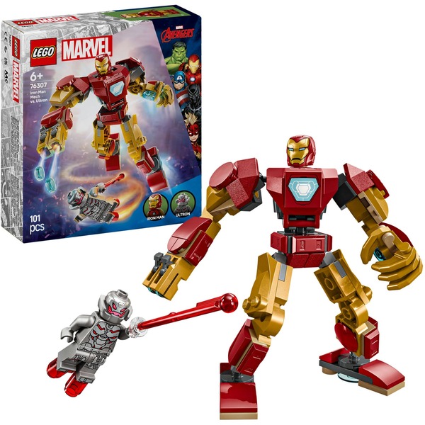 LEGO 76307 Marvel Super Heroes Iron Man Mech vs. Ultron - 76307